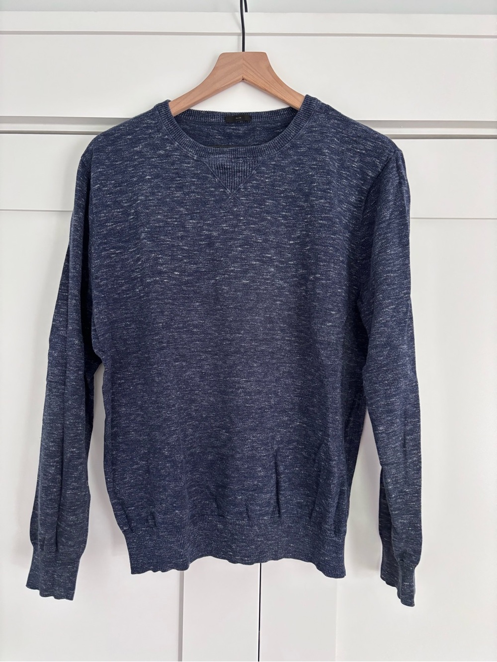 J. Crew Slim Men's Crewneck Sweater - Navy Heather